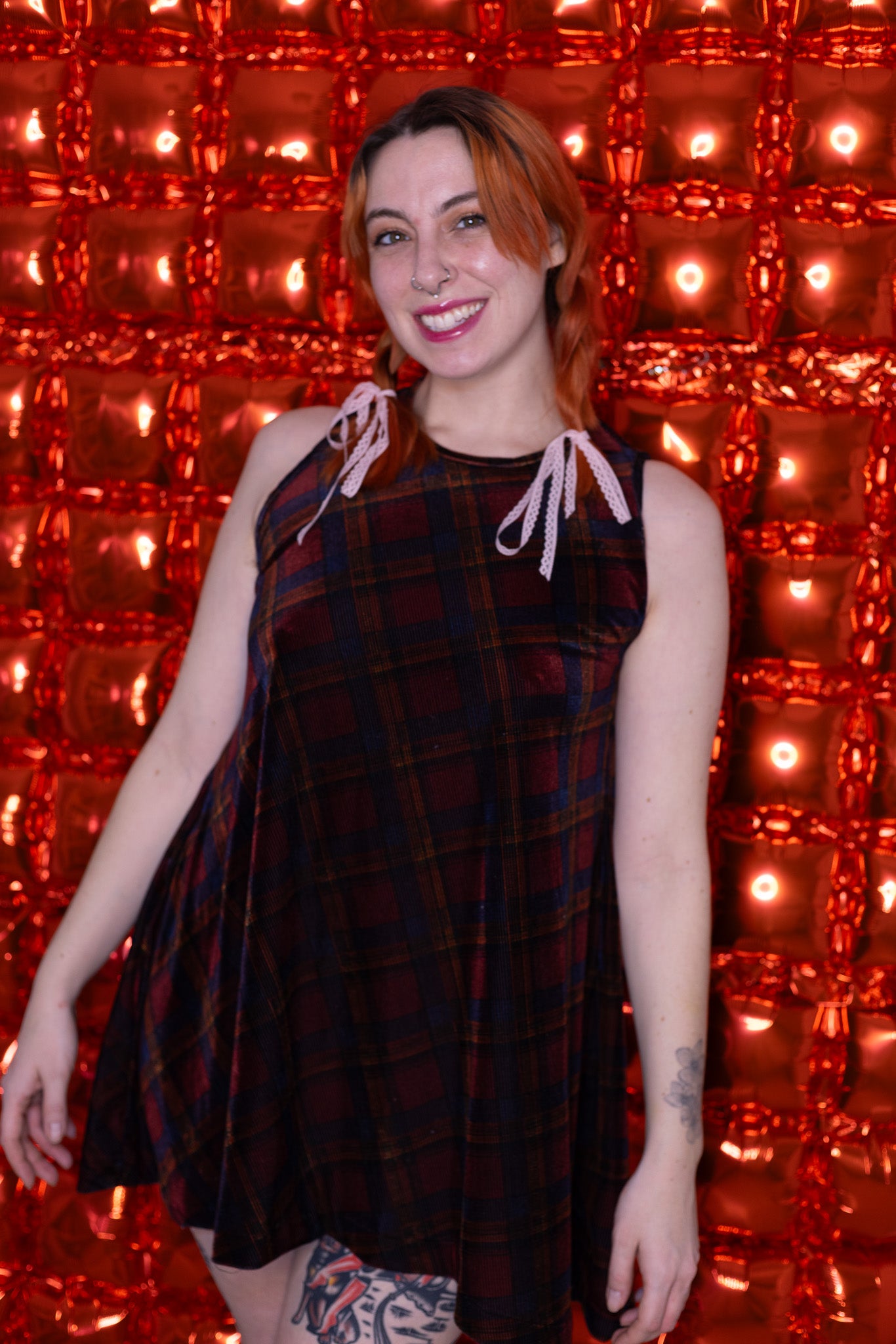 Plaid Mini Dress