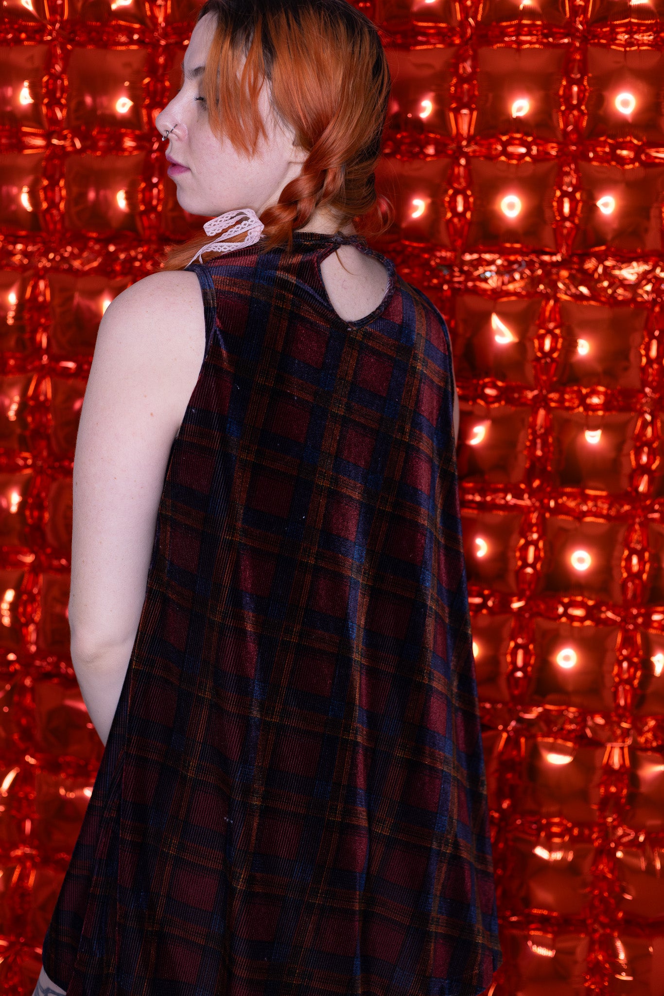 Plaid Mini Dress