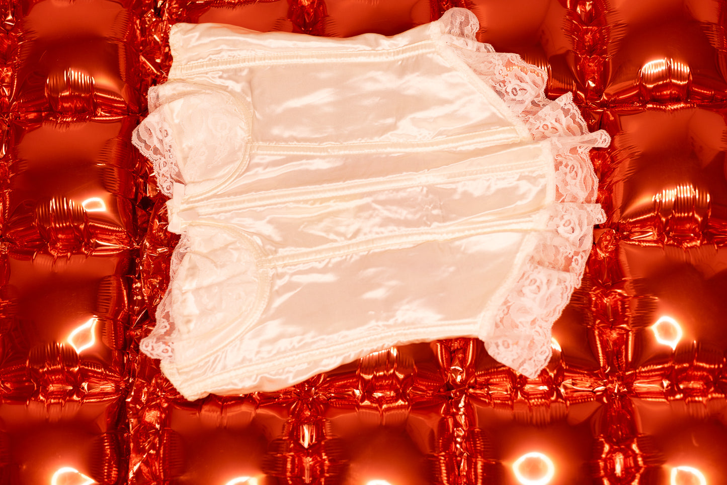 White Lacey Bustier